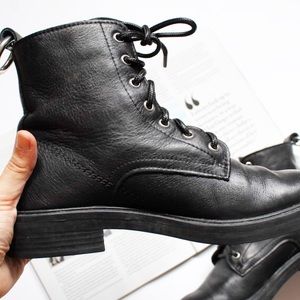 Dolce Vita lace up black booties